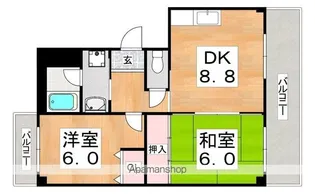 アルトリーベ背戸口【1階】の間取り