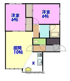 ベルフラワーE【2階】の間取り