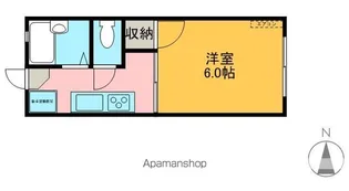 ベーコンハウス【2-5号室】の間取り
