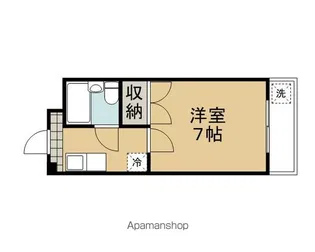 テイク5セゾン【202号室】の間取り