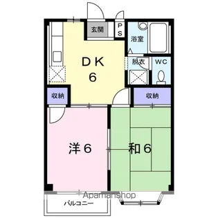 エルディムモモセ【2階】の間取り