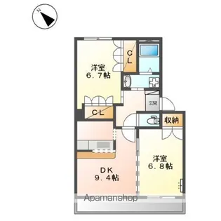 SAIN GRANDIR Ⅱ【1階】の間取り