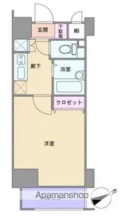 メインステージ市ヶ谷曙橋【703号室】の間取り