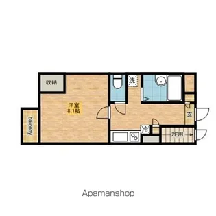 パレス港南【1階】の間取り