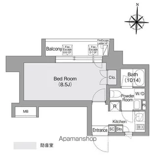 コンフォリア・リヴ森下MUTIO【8階】の間取り