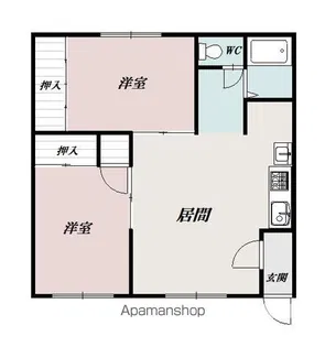 ネクストステージNORTH【2階】の間取り