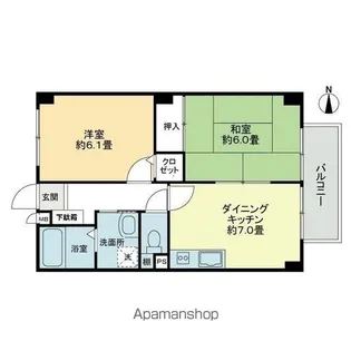 フォブールS&N【1階】の間取り