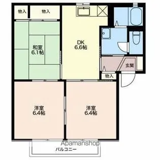 COURT AZELIA A【2階】の間取り