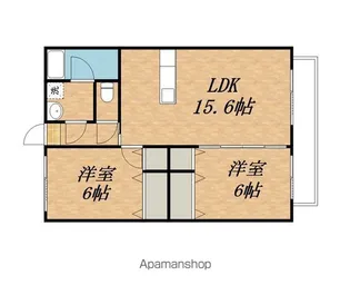 ロジュマンコスモ【301号室】の間取り