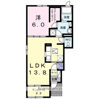 レオン Ⅰ【1階】の間取り