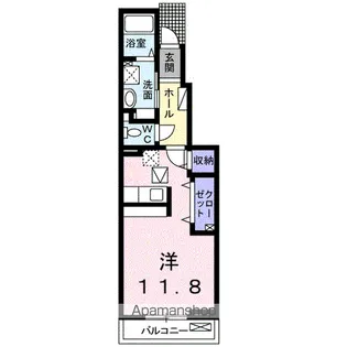 エフォートC【1階】の間取り