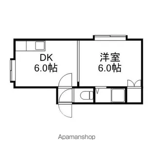 ハイツ松原【5号室号室】の間取り