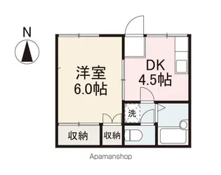 高芝ハイツ藤塚【2階】の間取り