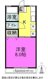 スカイコート【201号室】の間取り