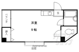 バドワール墨染【202号室】の間取り