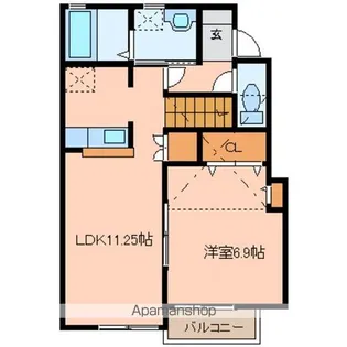 カサグランデ壱番館【2階】の間取り