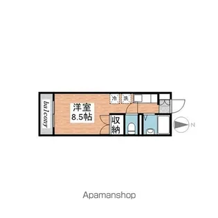 グリーンパストラル原【108号室】の間取り