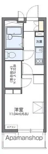 レオパレスグランデーム幕張【401号室】の間取り