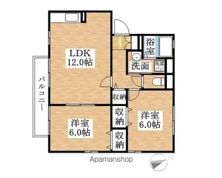 コトーソレイユ B【2階】の間取り