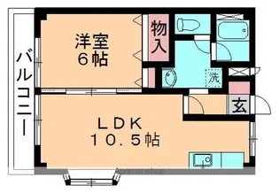 エクセルセイワ【201号室】の間取り