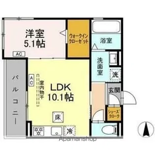 セレスティア荒子二丁目【2階】の間取り