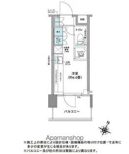 コムレジ赤羽 学生棟【4階】の間取り