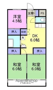 ウィングラッシア伊豆長岡【3階】の間取り