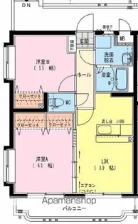 レザンス波島【301号室】の間取り
