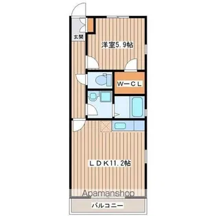 クレールヒロセⅠ【1階】の間取り