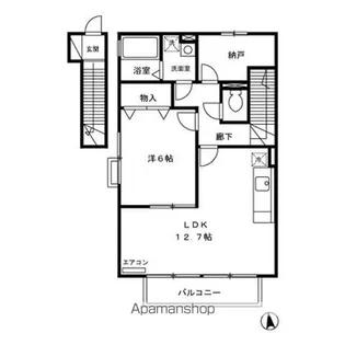 メゾン・ラ・パトリア D棟【2階】の間取り