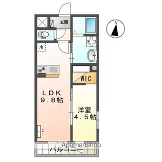 ネクストステージ【201号室】の間取り
