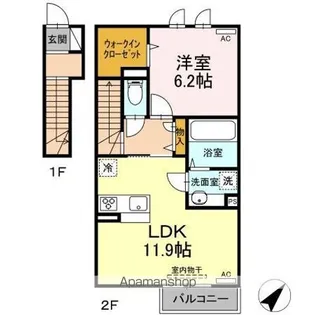 サンライズ吉岡【2階】の間取り