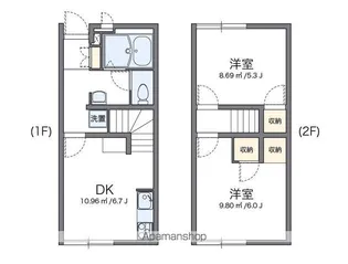 レオパレスフロラシオン Ⅱ【1階】の間取り