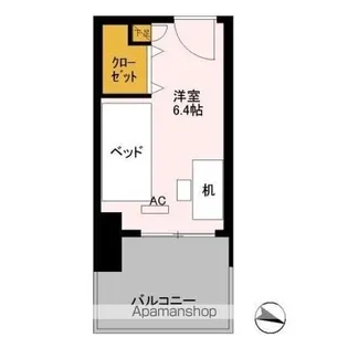ロイヤルパークスER万代 SHARE万代【302-F号室】の間取り