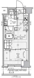 PREMIUM CUBE 王子神谷【4階】の間取り