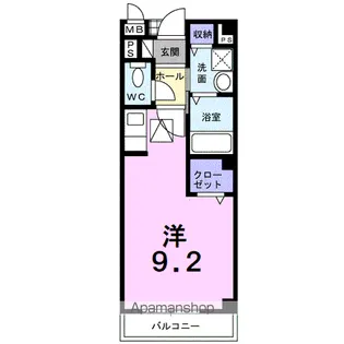 グラス リバー【1階】の間取り