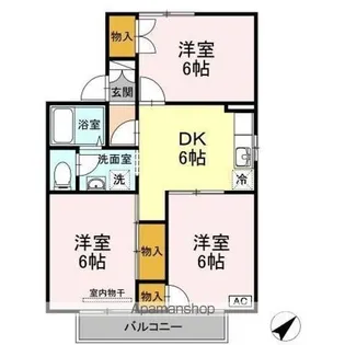 パークサイド吉敷 B棟【2階】の間取り