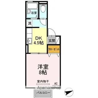 シャトル沖浜 C棟【1階】の間取り