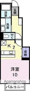 キャプリコートC【1階】の間取り
