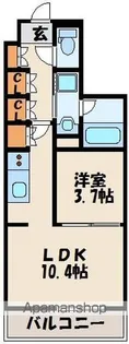 RJRプレシア新宮中央駅前【9階】の間取り
