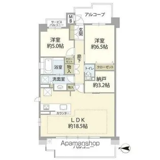 プレイズ塚口【5階】の間取り