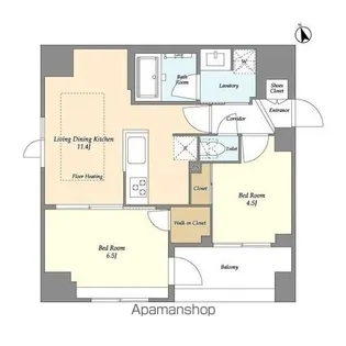 MODIER GINZA EAST【9階】の間取り