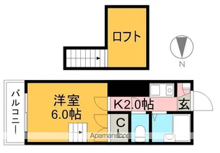 オクトスクエア【2階】の間取り