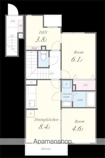 エスポワール【202号室】の間取り