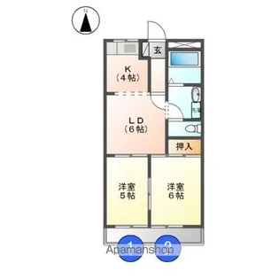 セントラルパークA・B【2階】の間取り
