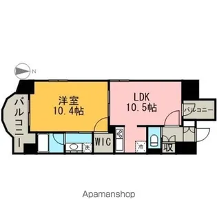 さくらHILLS名駅NORTH【7階】の間取り