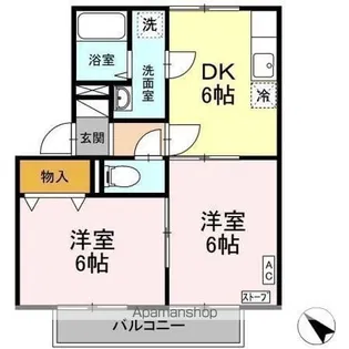 セジュール類家【1階】の間取り