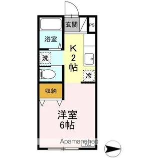 ハーミテージ【1階】の間取り