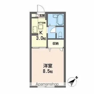 友情舎はちまん【1階】の間取り