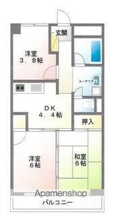 新潟県新潟市中央区鐙1丁目【マンション】の間取り